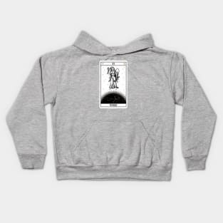 Virgo Distressed Goth Tarot Zodiac Sign Kids Hoodie